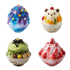 Realistic Shaved Ice – LINE Emoji | LINE STORE