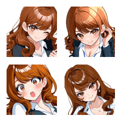 Lovely Office Lady Emojis
