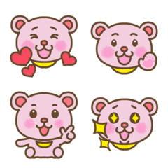 Pastel-colored Moon bear Emoji