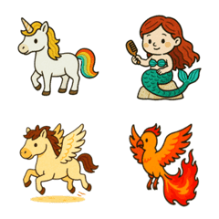 Fantasy Creatures Emoji vol.1