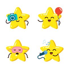 ♡黃色無敵星星♡實用表情貼特輯