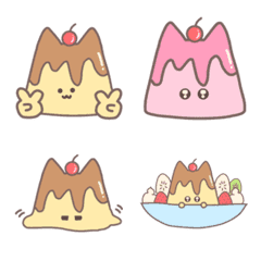 Pudding cat yuruemoji