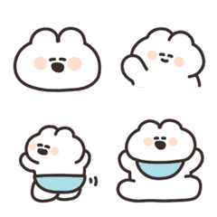 Animation Emoji of a child rabbit