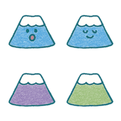 かわいい日本富士山表現(湖水綠)