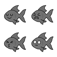 金魚每天的喜怒哀樂(灰色)