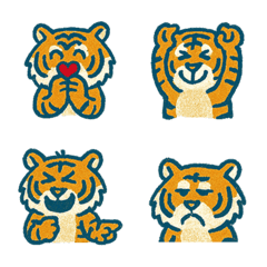 かわいくてユーモラスな小さなトラ(湖水綠)