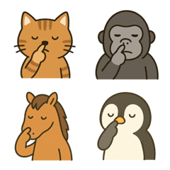 Animals picking their noses