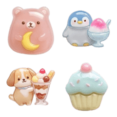 つやつやシール♡持ってる動物