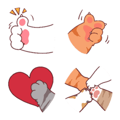 Kitty Cat Paw Actions Emo