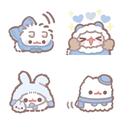 Pomeranian Mochi Emoji -Winter-