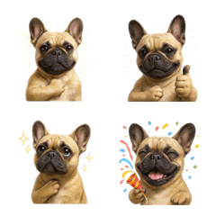 使いやすい! フレンチ・ブルドッグ 絵文字