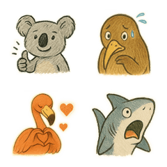 Loose Animal Sketches Emoji