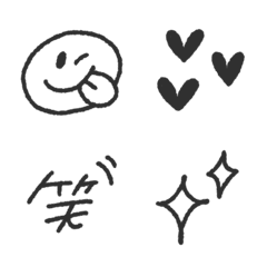 rough mono emojis