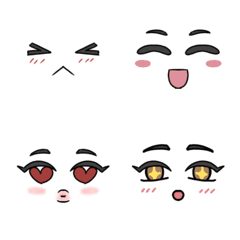 Emojis displaying various emotions.