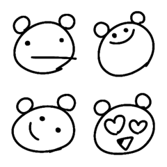 ちょっとズレてるクマの絵文字