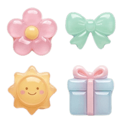 つやつやぷっくりシール♡かわいいアイテム