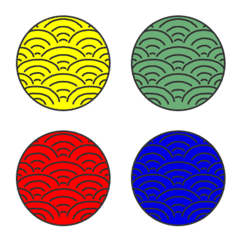 seigaiha circle emoji 2
