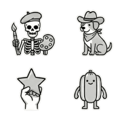 สติ๊กเกอร์ลายเส้นสุดป่วนสำหรับวันพังๆ 9