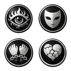 Black Awakening 24 Silver Emojis 2