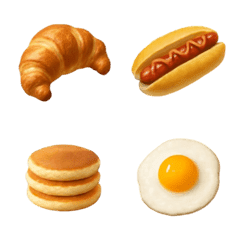 ごちそう絵文字2・パンとケーキ