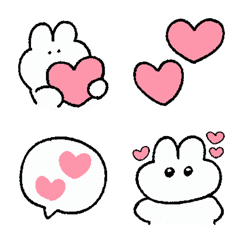 絵文字だよ！愛を伝えるうさぎさんver