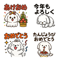 Cute Maltese Daily Conversation Emoji