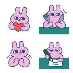Clumsy rabbit2 Emoji