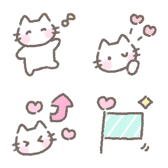 ゆるい手書きねこ☆絵文字２