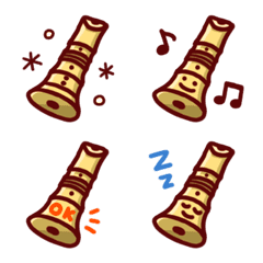 Shakuhachi Emoji 40 Types [Instruments]