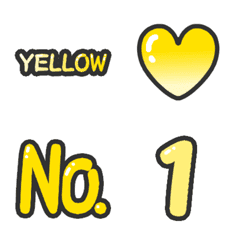 alphanumeric & EMOJI (YELLOW)