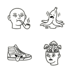 สติ๊กเกอร์ลายเส้นสุดป่วนสำหรับวันพังๆ 12