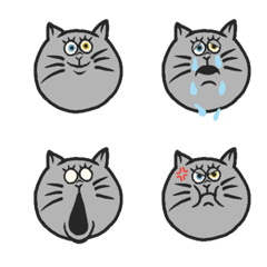 "A cat face emoji with full emotions"