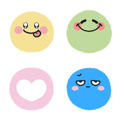 Cute round head emoji*