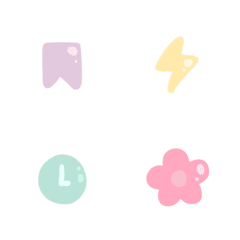 small icon pastel candy