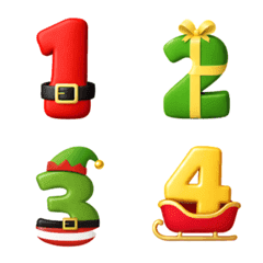 number christmas cute colorful v.4