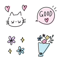 ゆるい手書き大人絵文字