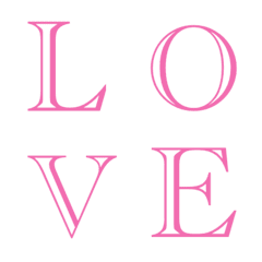 キュートなぴんく文字/英数字