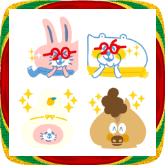 White bear NEW YEAR Emoji 41