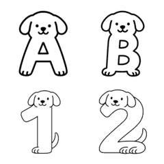 Fluffy Dogs ABC & 123 Cute Letters