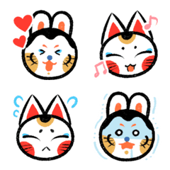 はりことマネキのご縁起絵文字