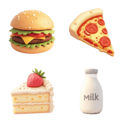 อิโมจิอาหารน่ารัก 3D