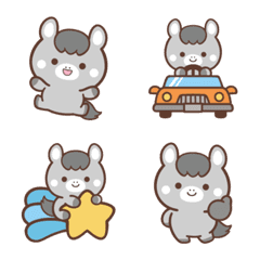 まんまる芦毛ウマさんの絵文字１