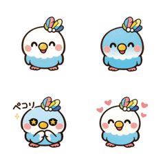 Felipi Cute Budgie Emoji Set
