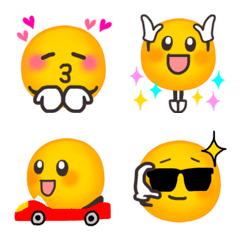 動く♡シンプルなスマイル絵文字3