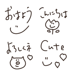 【cute365】手書き風♡