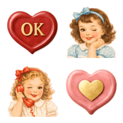 大人かわいいヴィンテージ絵文字04