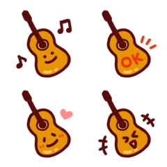 Guitar Emoji 40 Types [Instruments]