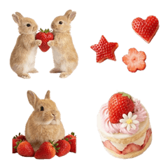 Strawberries and Rabbit (Realistic)