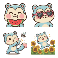 Ricky the Squirrel Summer Emoji