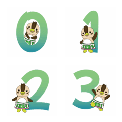 いるティー　数字絵文字